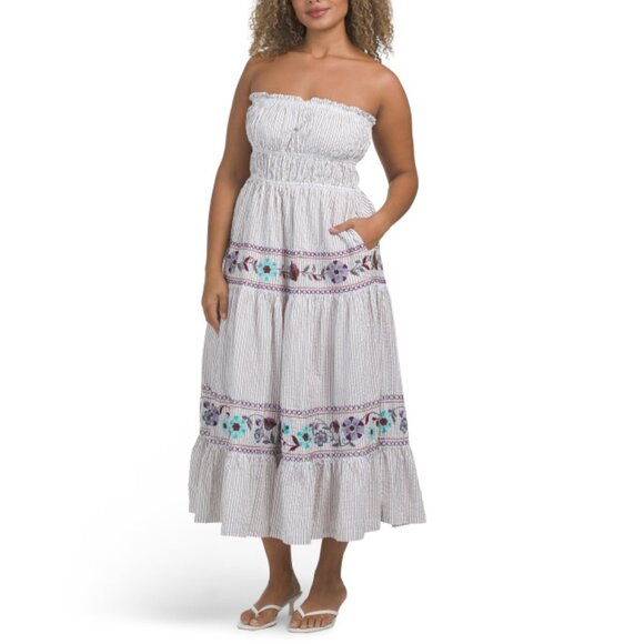 FREE PEOPLE Ivory Kalani Midi Dress - Picture 1 of 2